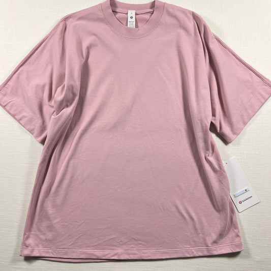 Lululemon Cotton Jersey Oversized Short Sleeve - Pink Haze - Size XS