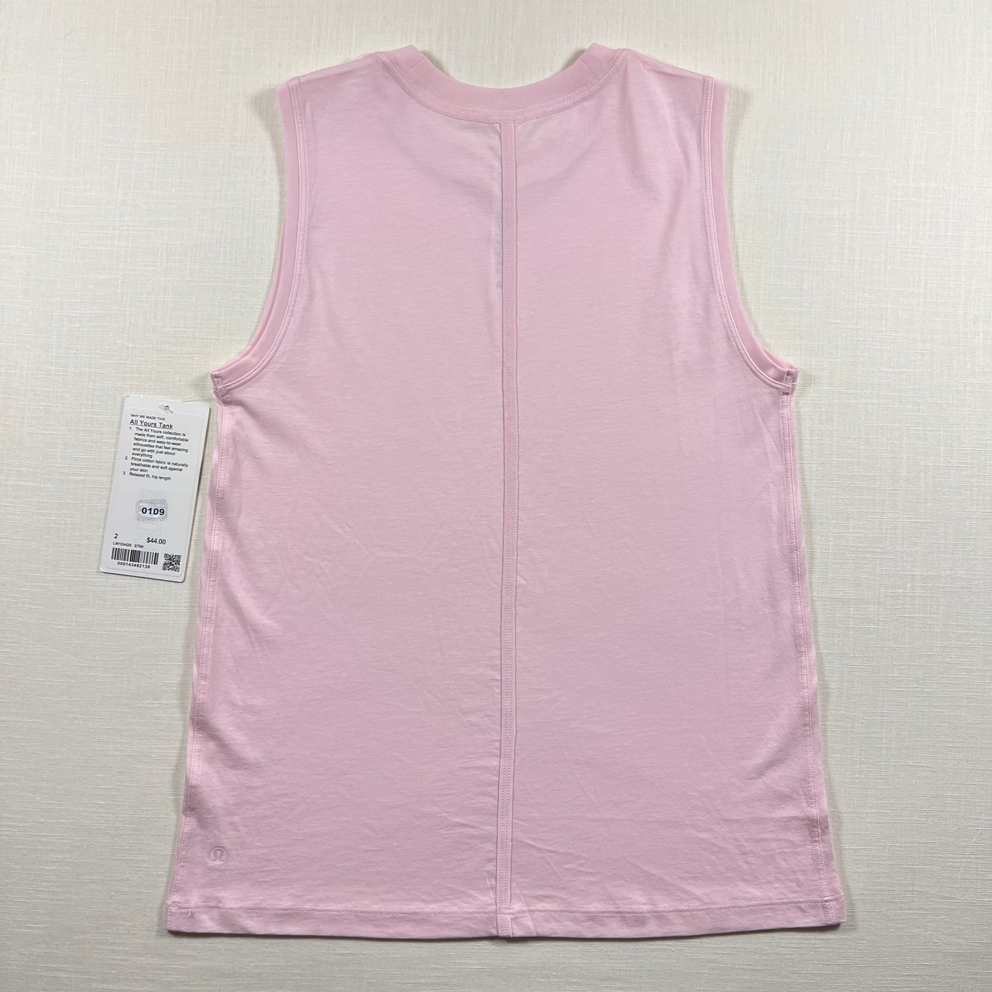 Lululemon All Yours Tank - Strawberry Milkshake - Size 2 (XXS)