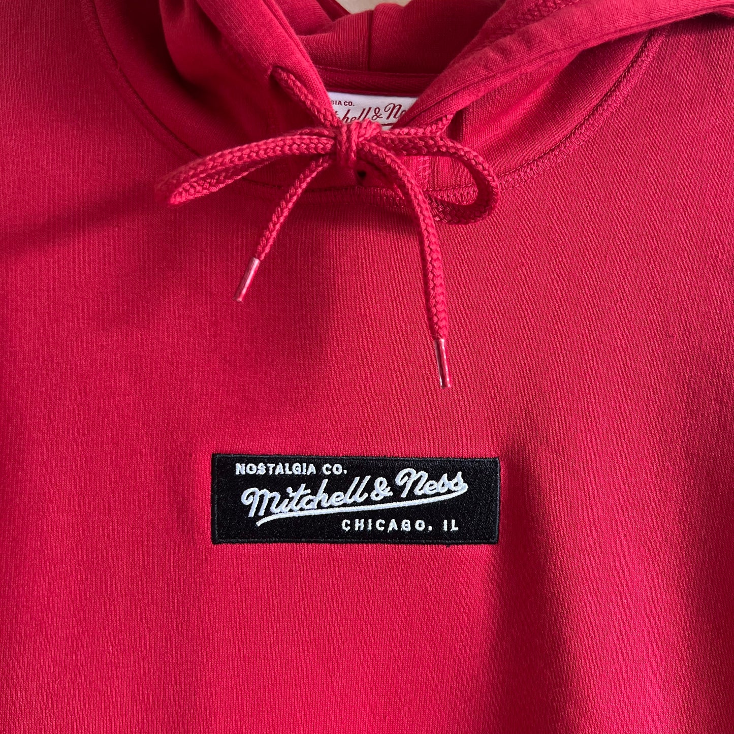 Mitchell & Ness Men’s Branded Logo Hoody - Red - Size Medium