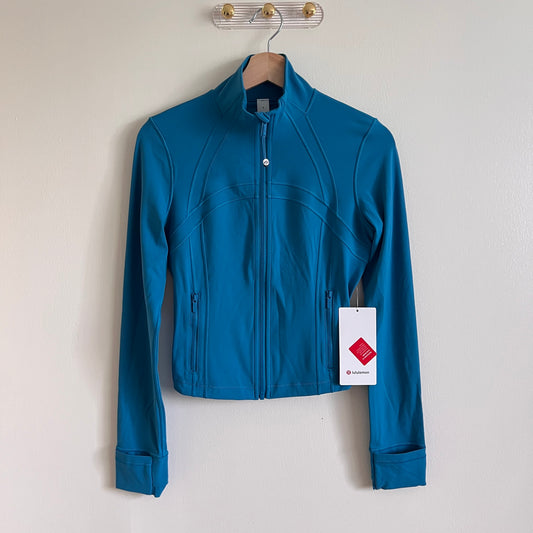 Lululemon Define クロップドジャケット *Nulu - ハワイアンブルー - サイズ6