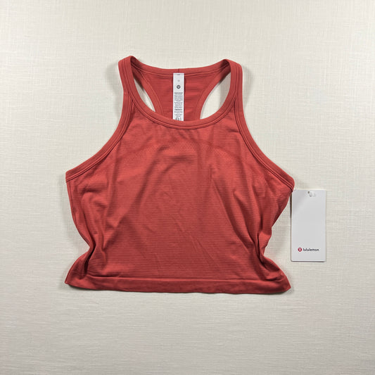 Lululemon Swiftly Tech Cropped Racerback Tank 2.0 - Desert Red/Desert Red - Size 12 (XL)