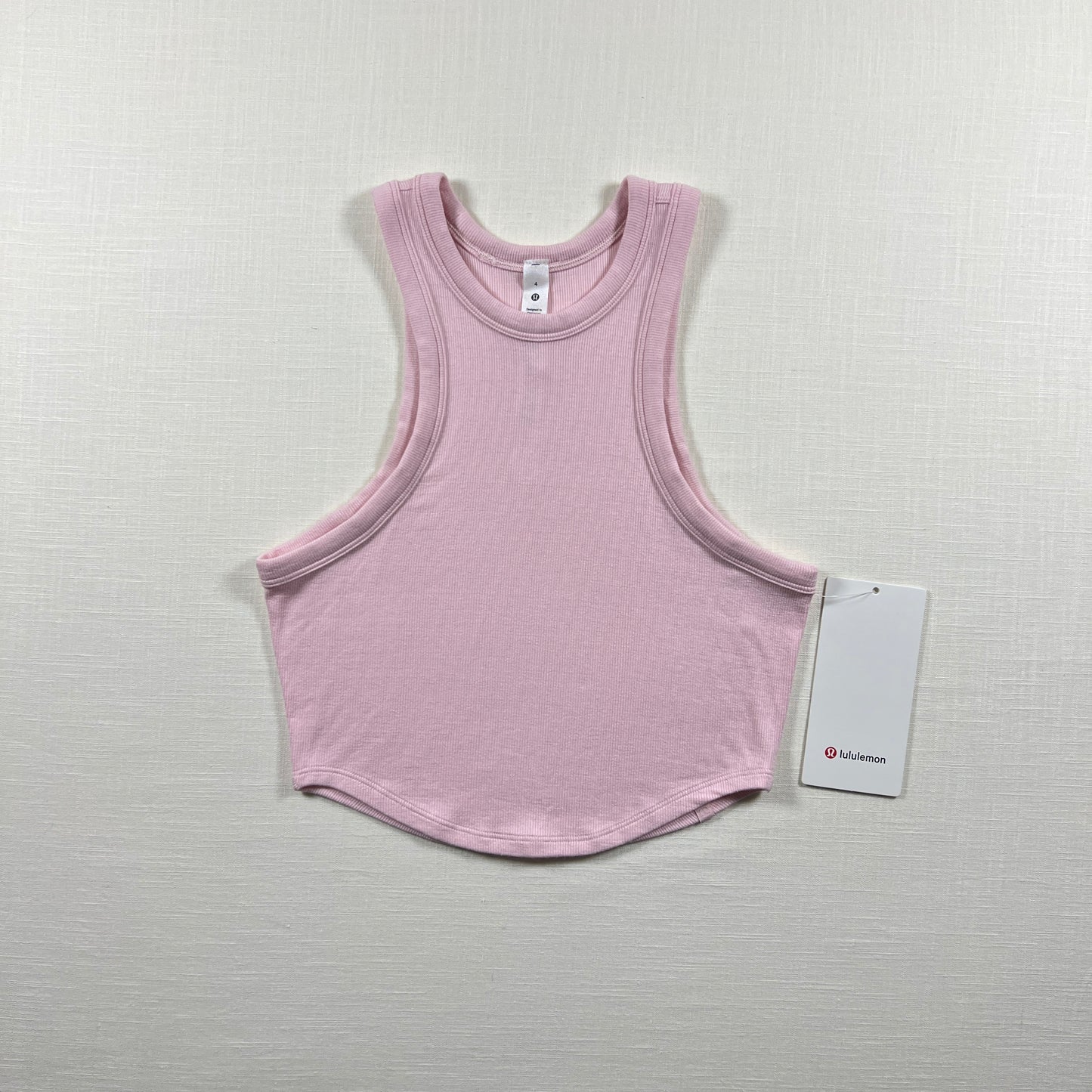 Lululemon Hold Tight Cropped Tank - Pink Haze - Size 4 (XS)