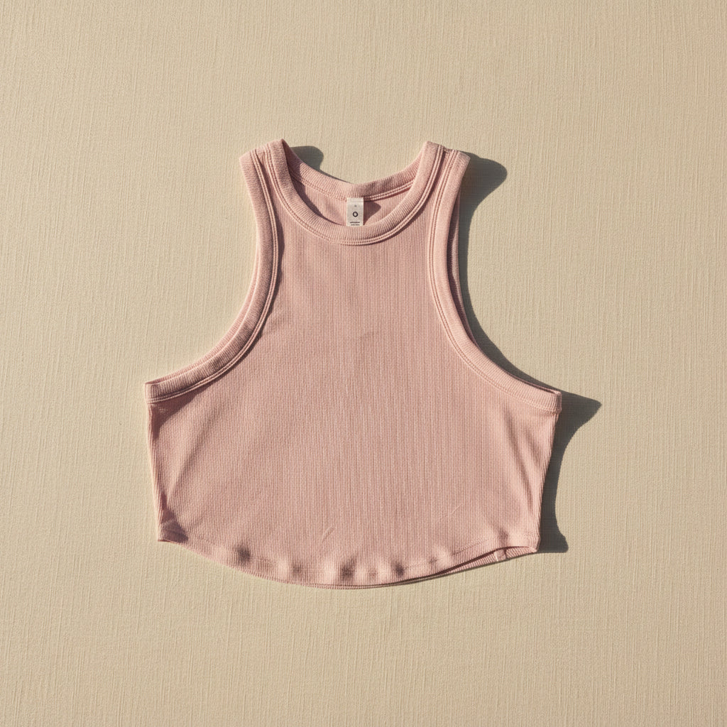 Lululemon Hold Tight Cropped Tank - Flush Pink - Size 10 (Large)