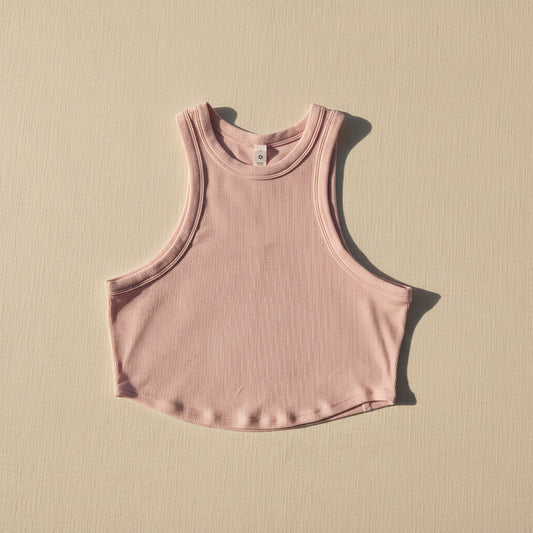 Lululemon Hold Tight Cropped Tank - Flush Pink - Size 10 (Large)