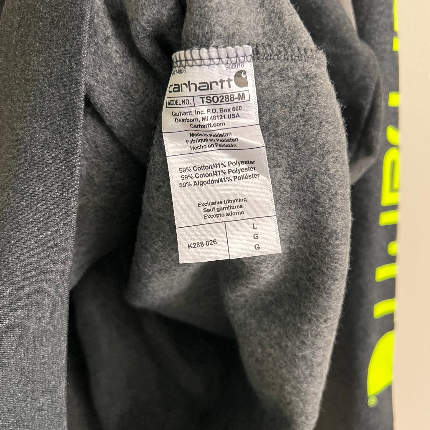 Men’s Carhartt Loose Fit Midweight Logo Sleeve Graphic Sweatshirt - Carbon Heather - Size Large