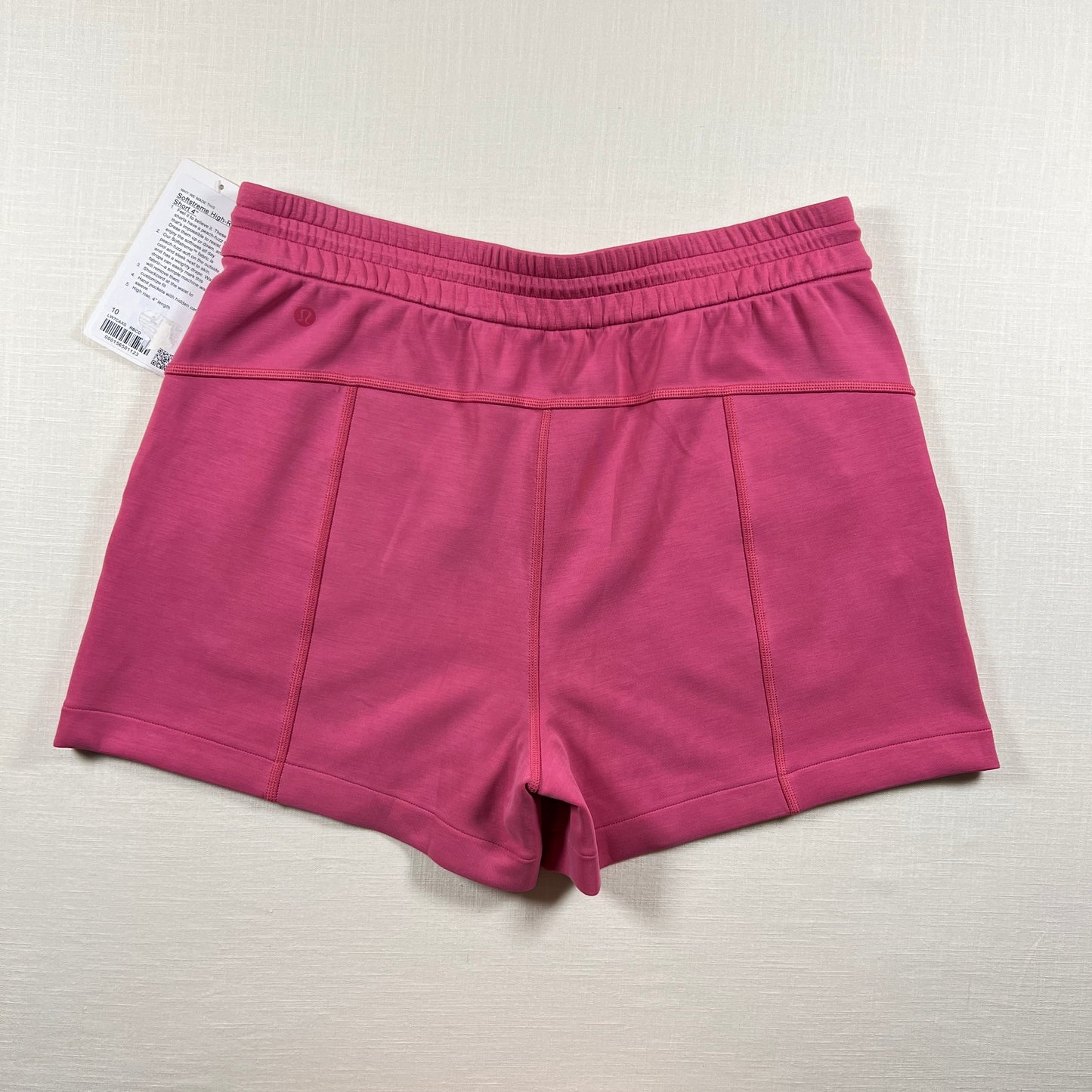 Lululemon Softstreme High-Rise Short 4" - Raspberry Coulis - Size 10 (Large)